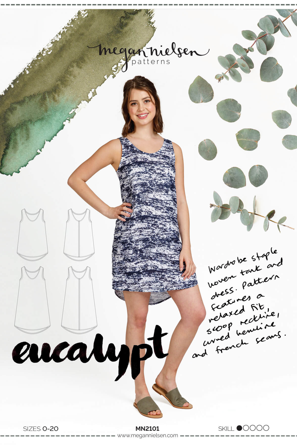 Megan Nielsen Pattern - EUCALYPT DRESS & TOP